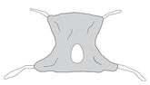 Patient Sling Full Body 53x42  Mesh  Commode Opening  Medium